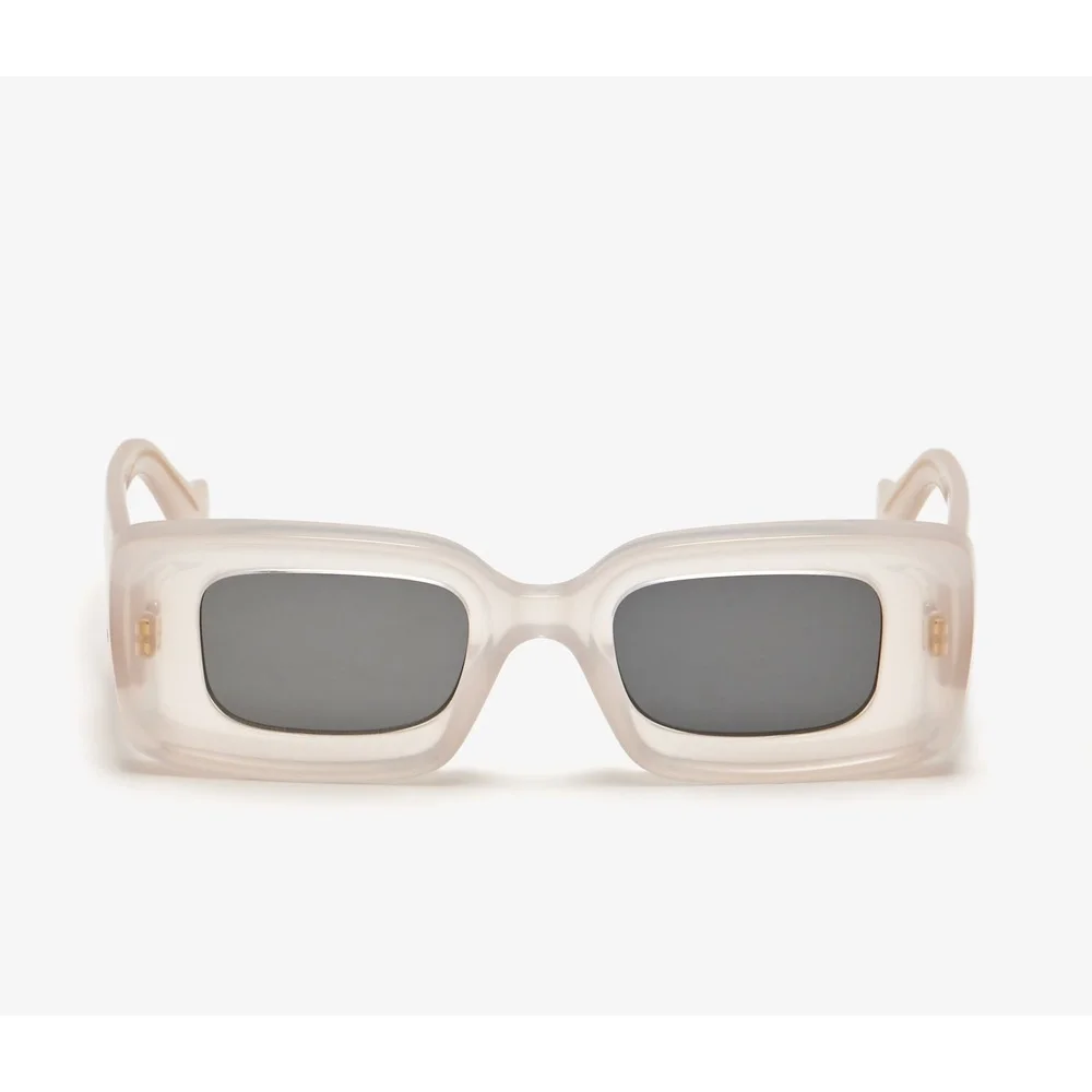 Loewe LW40101I Sunglasses Ivory Acetate Round